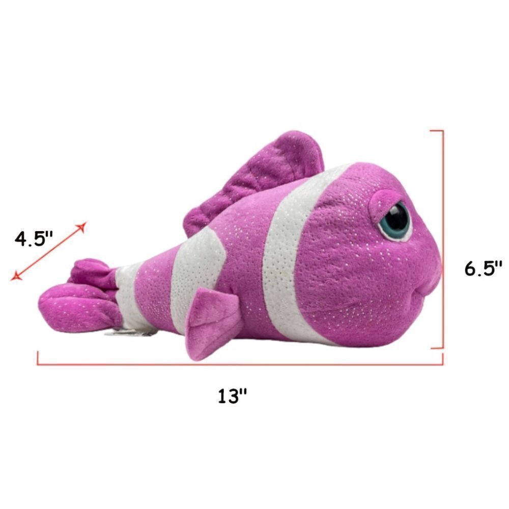 THE Petting Zoo Pink Clownfish Plush Stuffed Animals - Picture 8 of 11